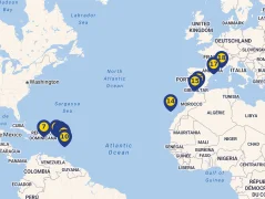 Mapa plavby